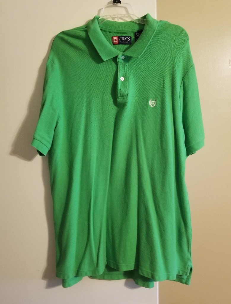 Mens Green Chaps Polo